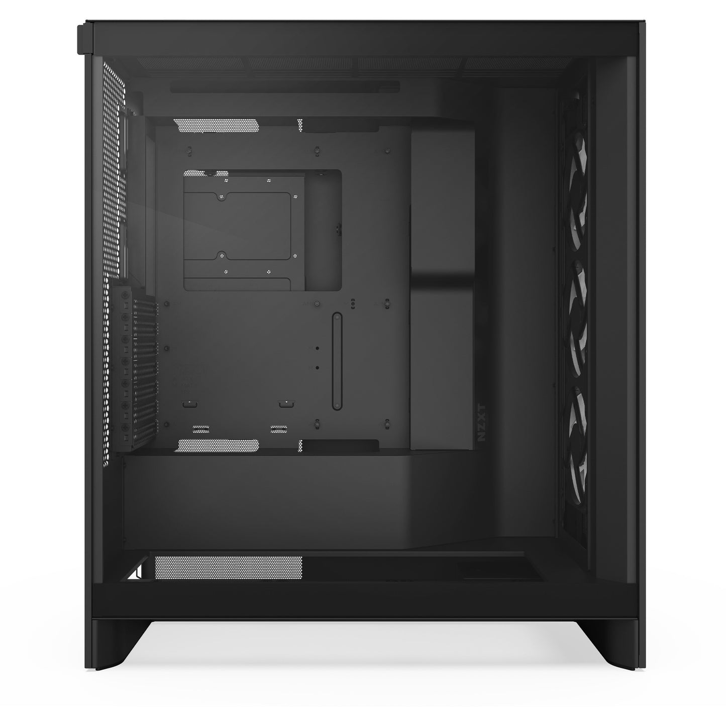 Nzxt h7 flow (2024) midi tower behuizing (zwart | 2x usb-a | 1x usb-c | tempered glass)
