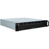 Inter-tech ipc 2u-2404l sata rack behuizing (zwart | 2x usb-a)