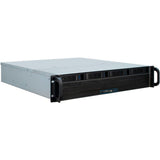 Inter-tech ipc 2u-2404l sata rack behuizing (zwart | 2x usb-a) - afbeelding 1