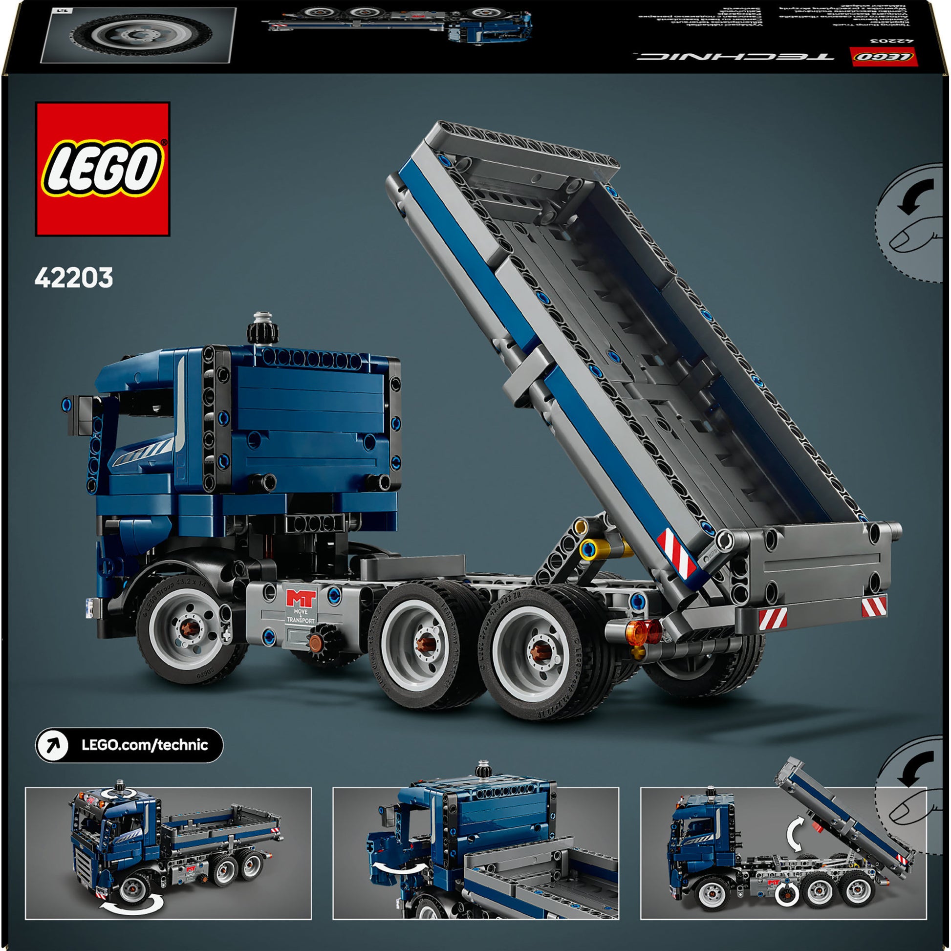 Lego ® technic vrachtwagen met kiepfunctie speelgoed - 42203