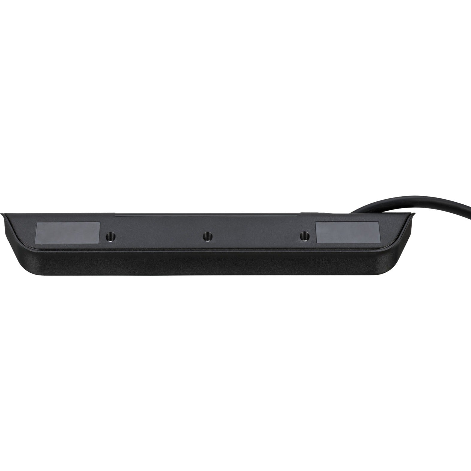 Brennenstuhl estilo hoekstekkerdoos 4-voudig stekkerdoos (zwart roestvrij staal, 2x usb)