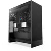 Nzxt h7 flow (2024) midi tower behuizing (zwart | 2x usb-a | 1x usb-c | tempered glass)