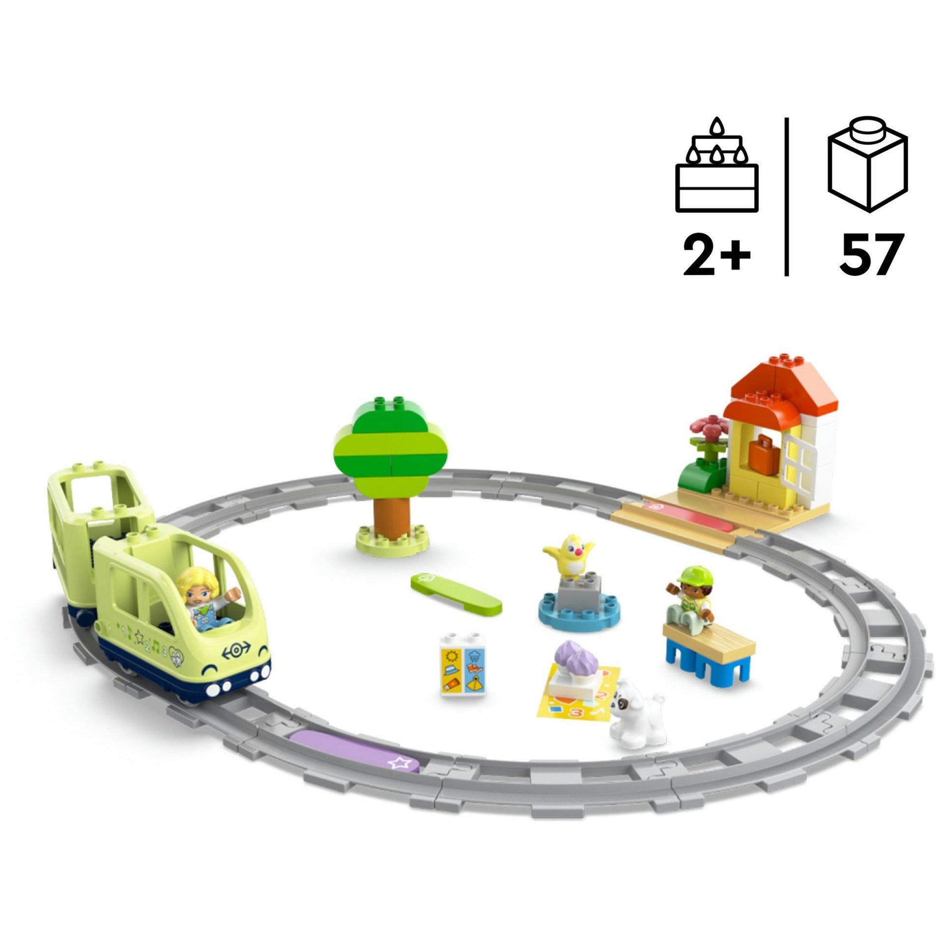 Lego duplo stad - interactieve avonturentrein constructiespeelgoed (10427)