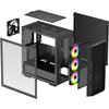Deepcool cg540 midi tower behuizing (zwart | 2x usb-a | window)