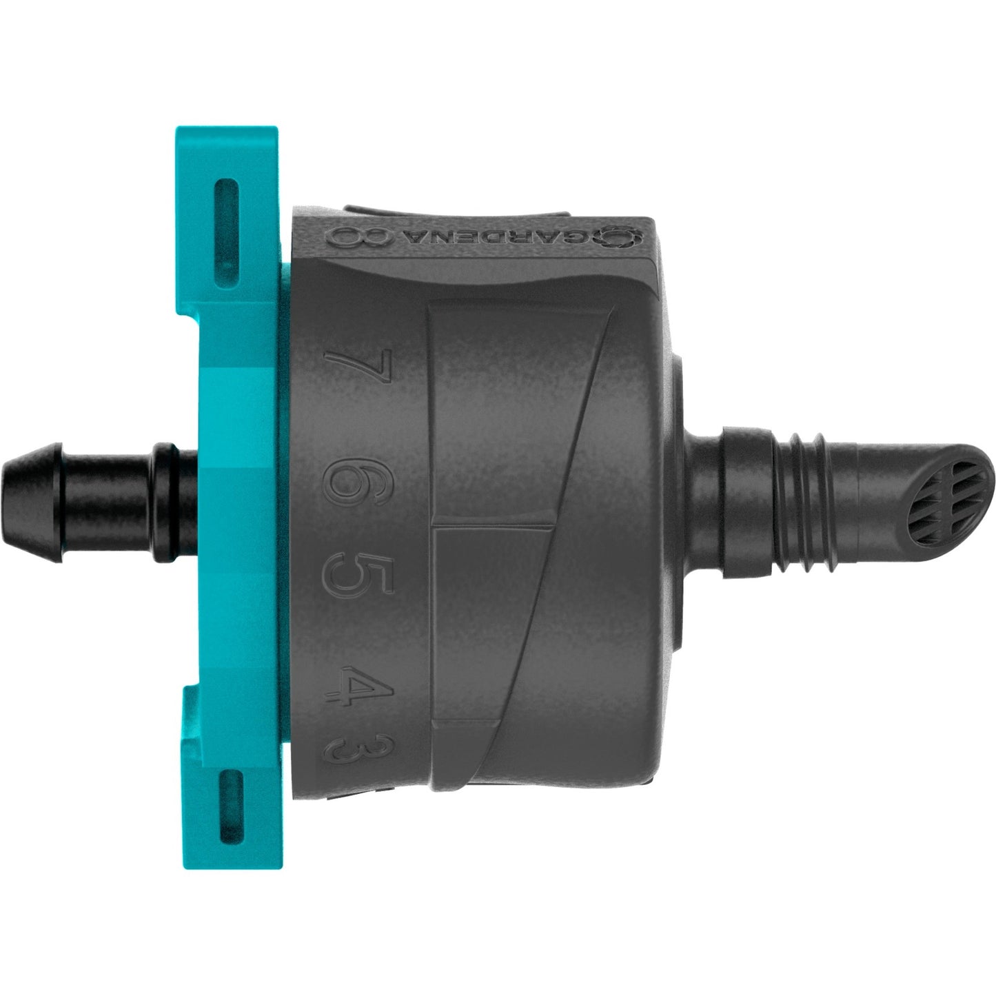 Gardena verstelbare einddruppelaar, drukcompenserend. druppelaar (zwart turquoise, 5 stuks)