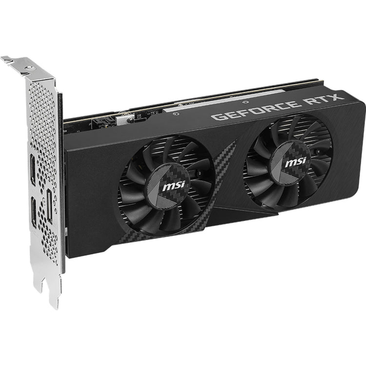 Msi geforce rtx 3050 lp e 6g oc grafische kaart (2x hdmi, 1x displayport, dlss)