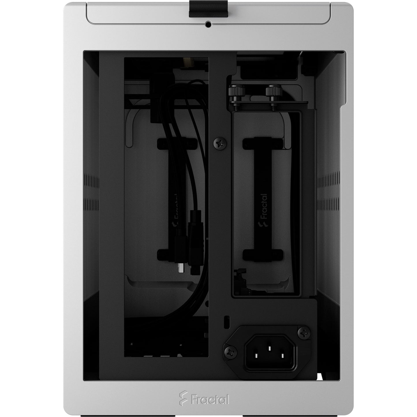 Fractal design terra mini tower behuizing (zilver houtkleur | 1x usb-a | 1x usb-c)