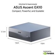 Asus ascent gx10 arm v9.2-a 128 2 mini-pc (donkergrijs | nvidia gb10 grace blackwell | dgx spark | nvlink-c2c | 128 gb | 2 tb ssd) - afbeelding 12