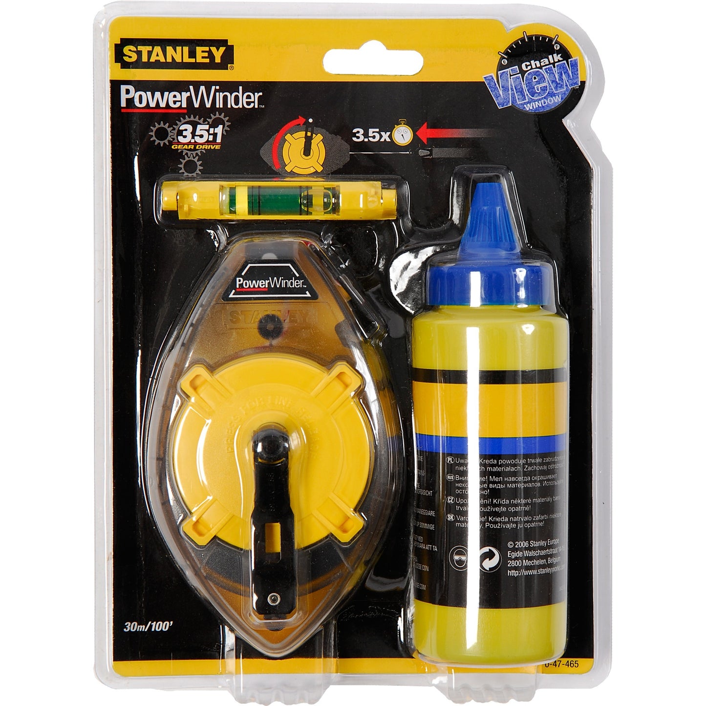 Stanley slaglijnmolenkit powerwinder 30m afstandsmeter