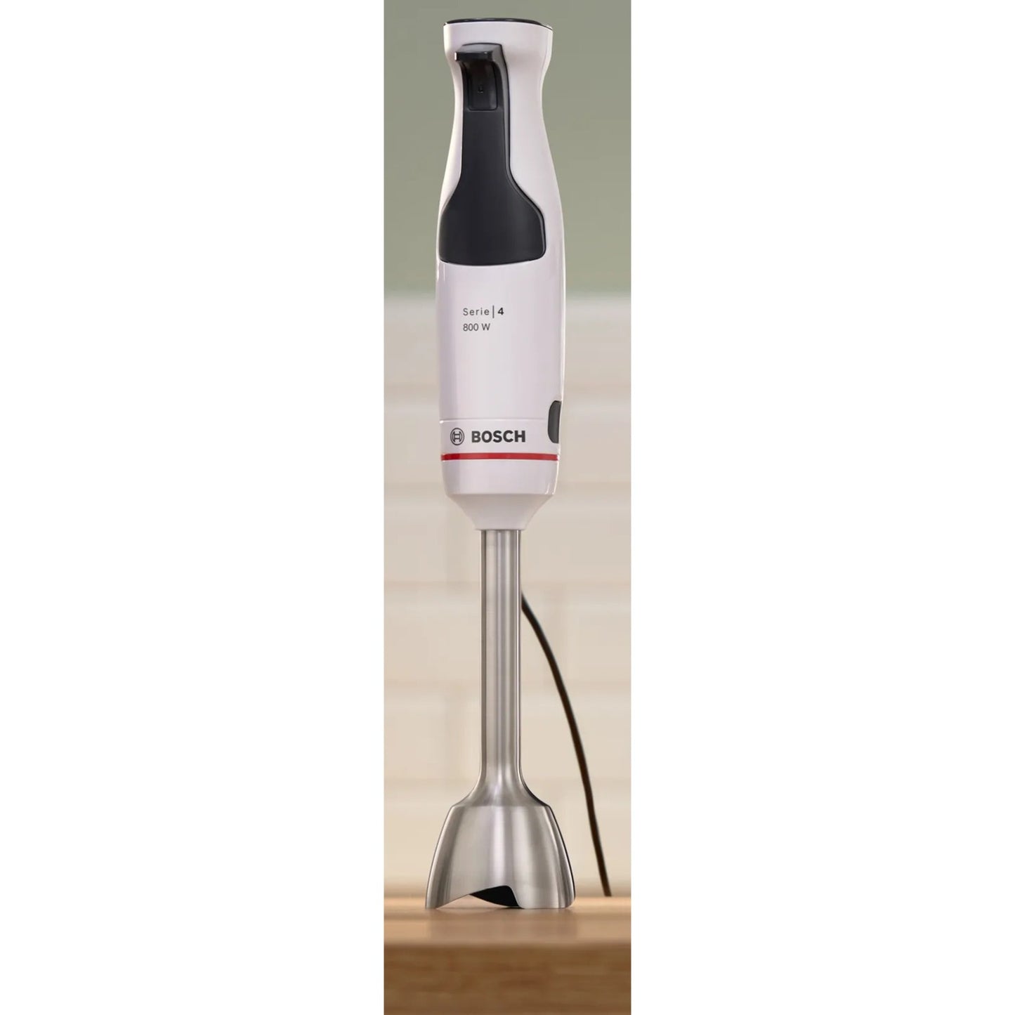 Bosch serie 4 staafmixer ergomaster 800w (wit antraciet)