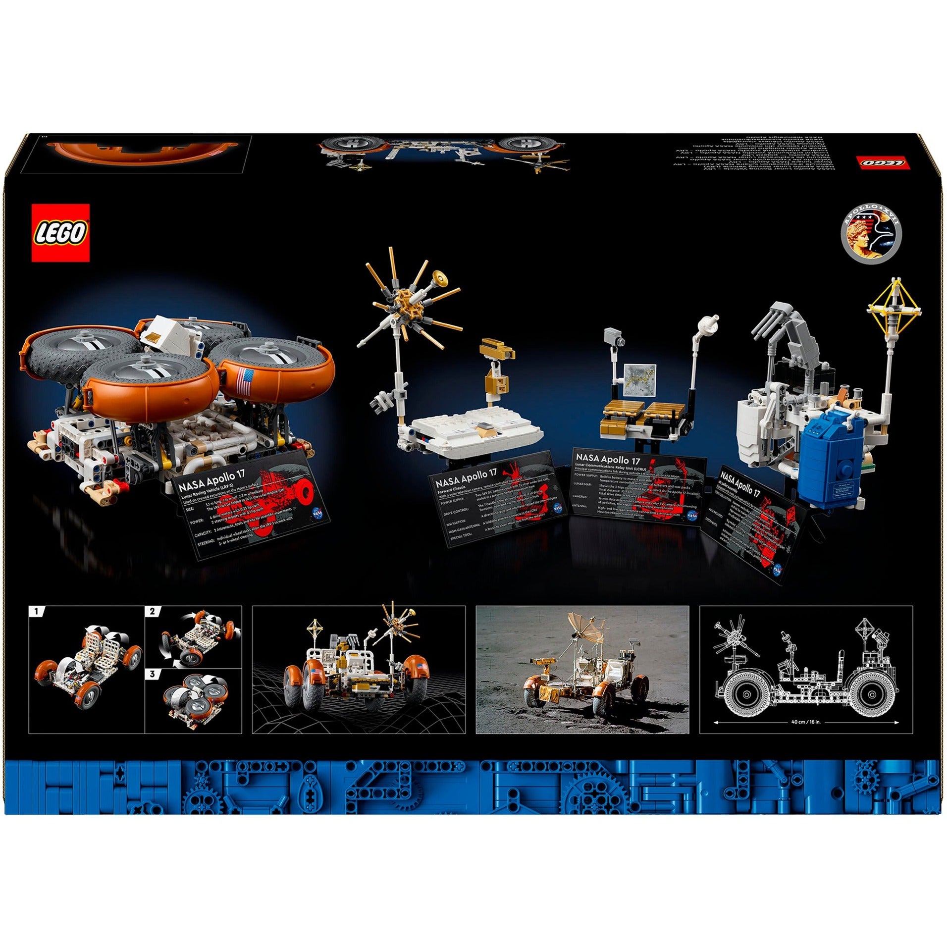 Lego technic 42182 nasa apollo maanwagen lrv