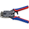 Knipex krimptang 97 51 12 sb (blauw rood, rj-10, rj-11 12 en rj-45)