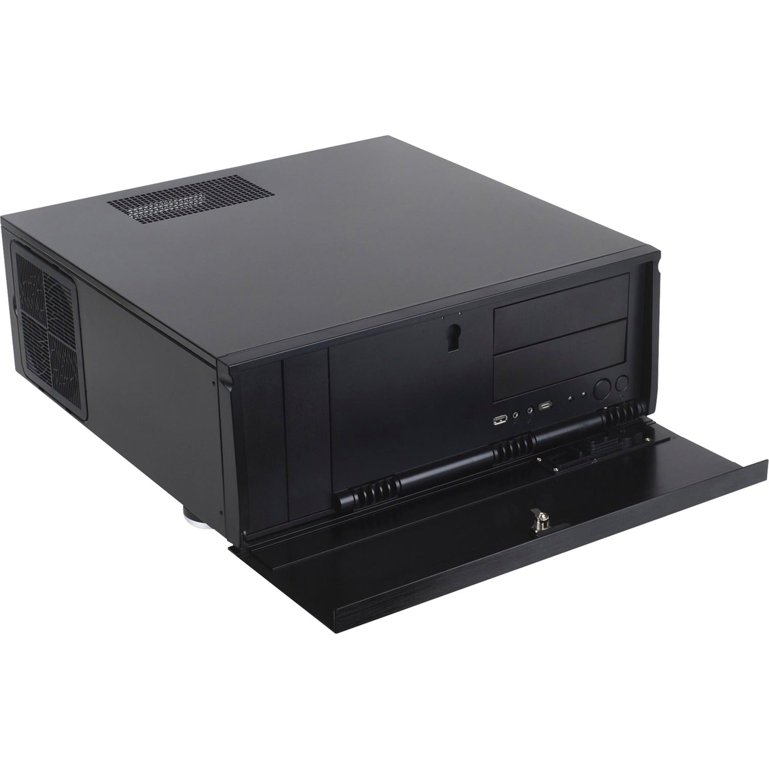 Silverstone sst-gd07b-c htpc behuizing (zwart | 1x usb-a | 1x usb-c)