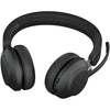 Jabra evolve2 65, ms stereo on-ear headset (zwart, microsoft teams, bluetooth)