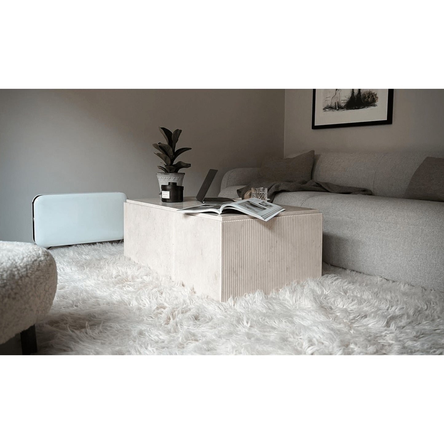 Mill wifi convectorkachel co1500maxwifi3 (wit zwart, 1500 watt, wifi + app control)