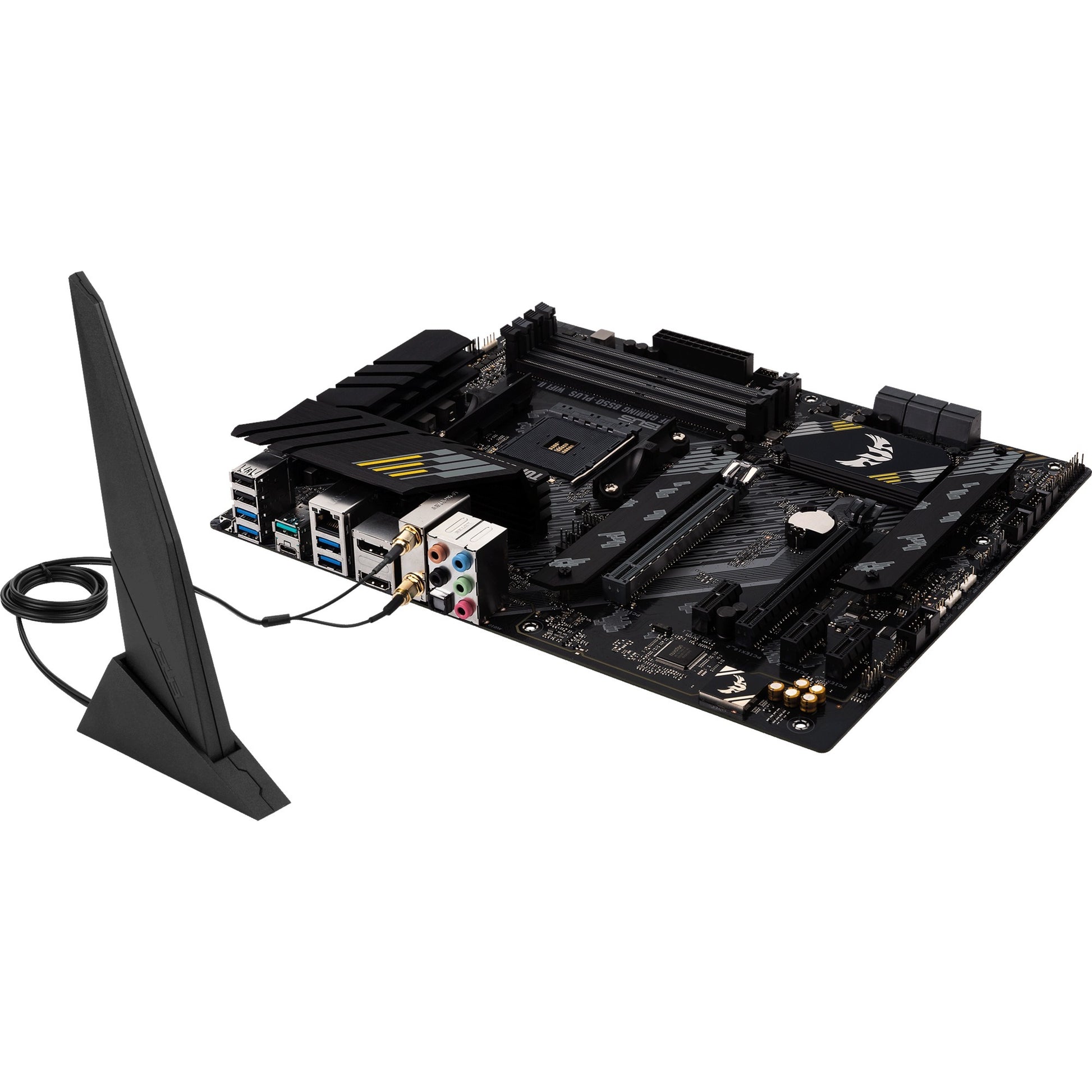 Asus tuf gaming b550-plus wifi ii socket am4 moederbord (zwart, raid, gb-lan, wi-fi 6, bt, sound, atx)