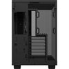 Nzxt h6 flow midi tower behuizing (zwart | 2x usb-a | 1x usb-c | tempered glass)