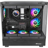 Thermaltake ct120 ex reverse argb sync pc cooling fan (3-fan pack) case fans (zwart, 3 stuks, 120 x 120 x 25 mm, pwm)