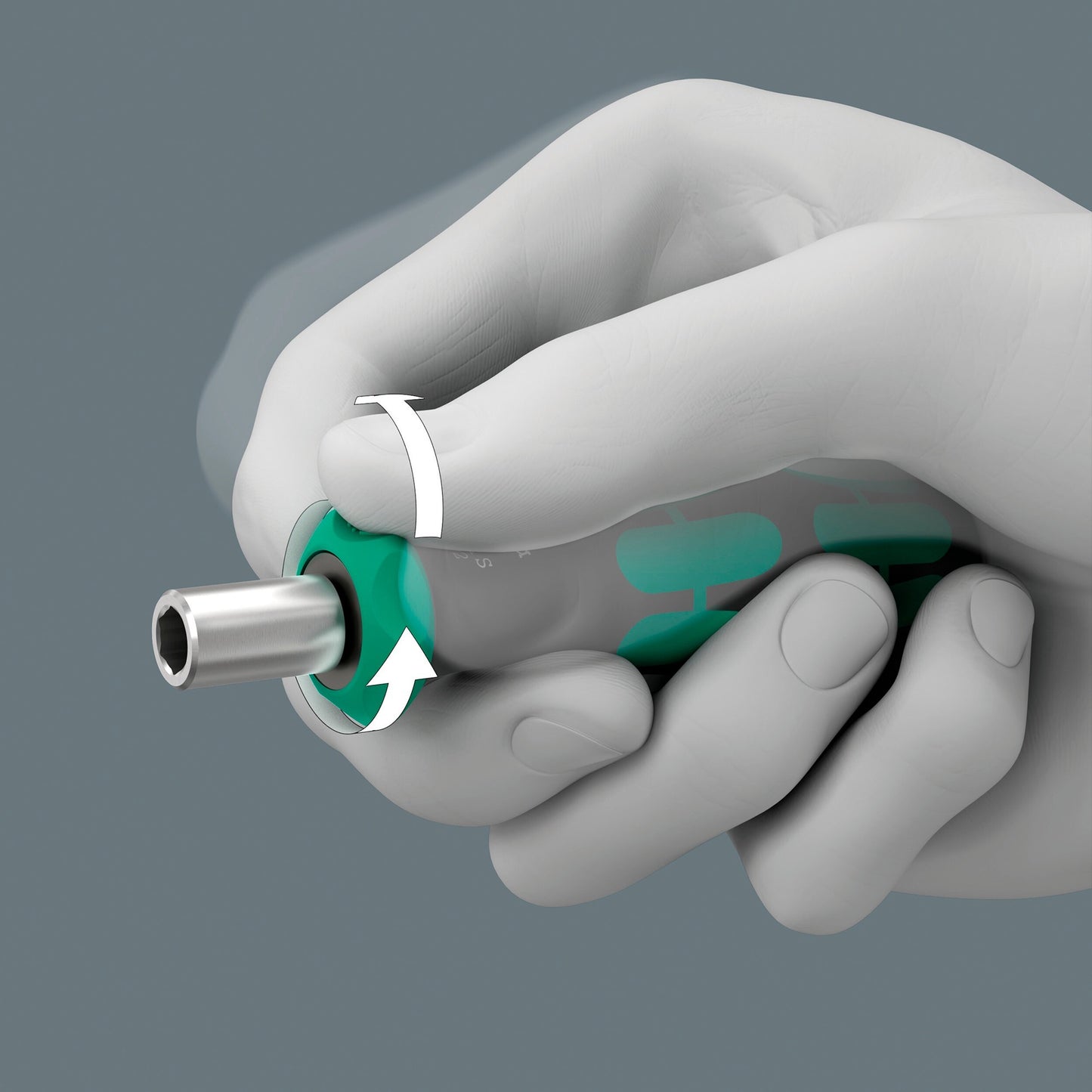 Wera kraftform kompakt 838 ra s imperial set 1 bitset (zwart groen, 14‑delig)