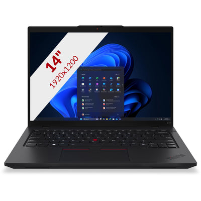 Lenovo thinkpad l14 gen 6 intel (21s6002dmh) 14 laptop (zwart | core ultra 7 255u | intel® graphics | 16 gb | 512 gb ssd)