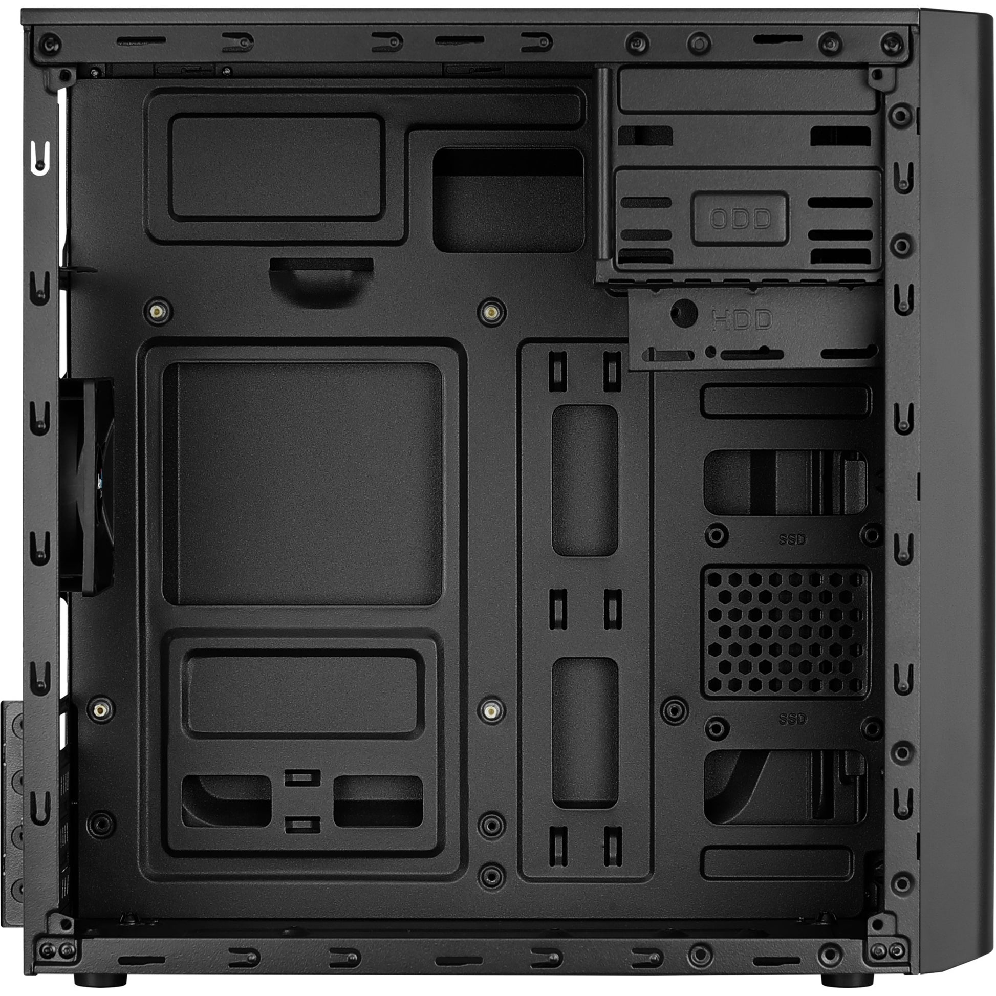 Aerocool cs-103 mini tower behuizing (zwart | 3x usb-a)
