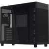 Asus prime ap303 - tempered glass panel midi tower behuizing (zwart | 2x usb-a | 1x usb-c | tempered glass)