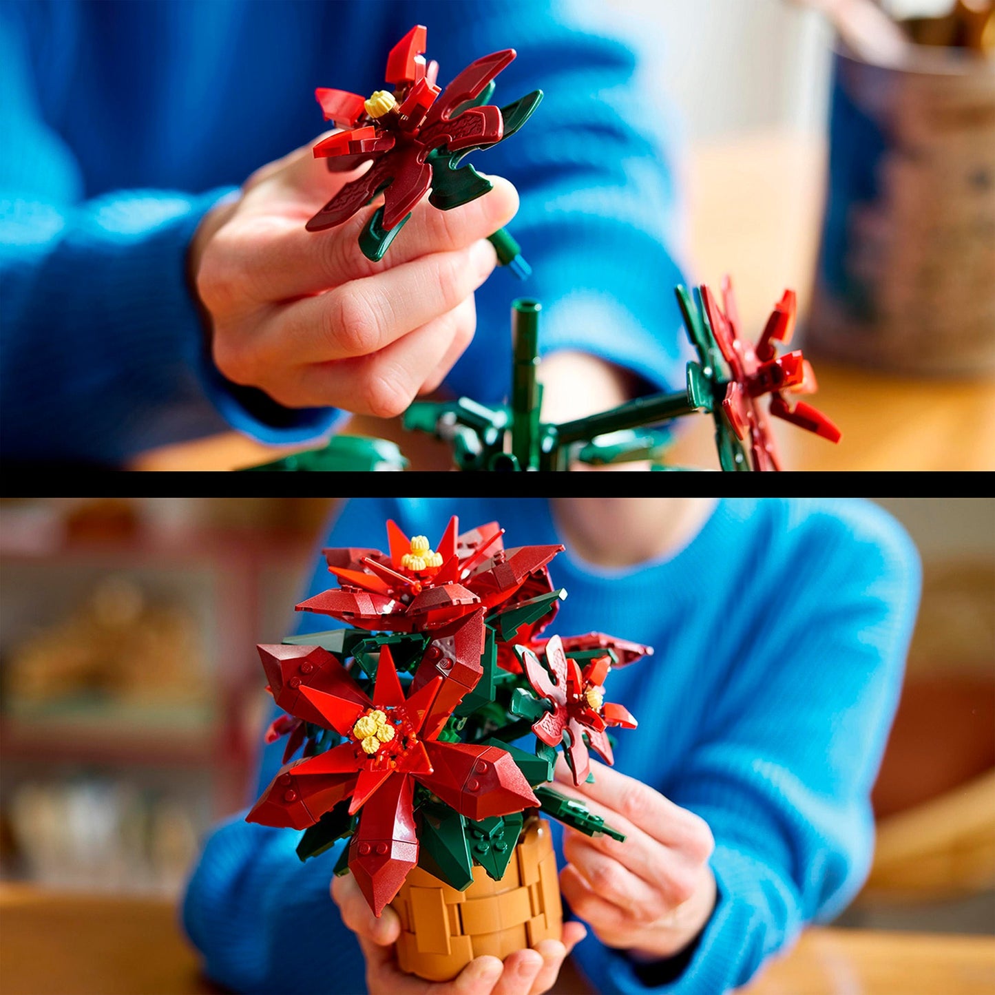 Lego icons kerstster poinsettia - 10370
