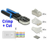 Delock rj45 crimp + cut set krimptang (zwart blauw) - afbeelding 1