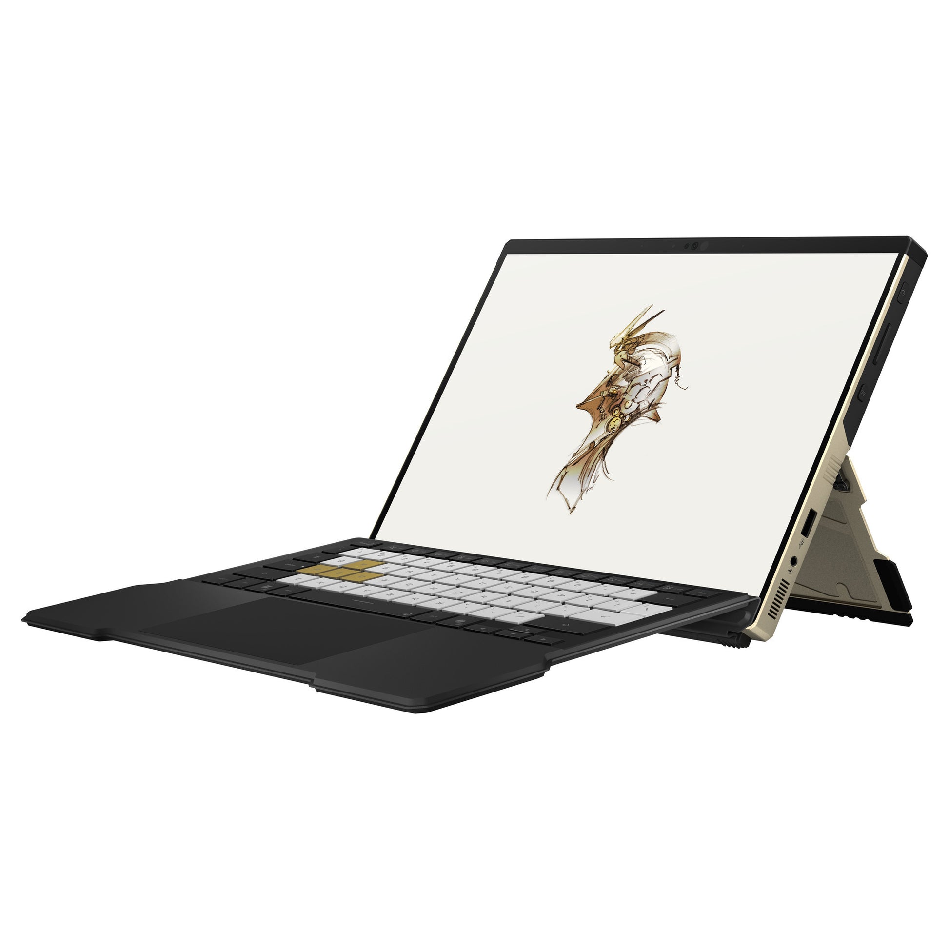 Asus rog flow z13-kjp gz302eac-ru178w 13.4 2-in-1 gaming laptop (goud zwart | ryzen al max+ 395 | radeon 8060s | 128 gb | 1 tb ssd | touch)
