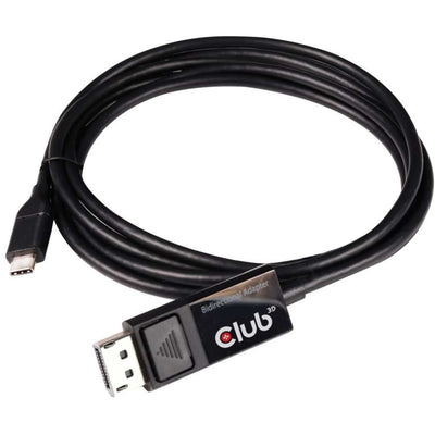 Club 3d usb-c naar displayport 1.4 kabel (zwart, 1,8 meter)