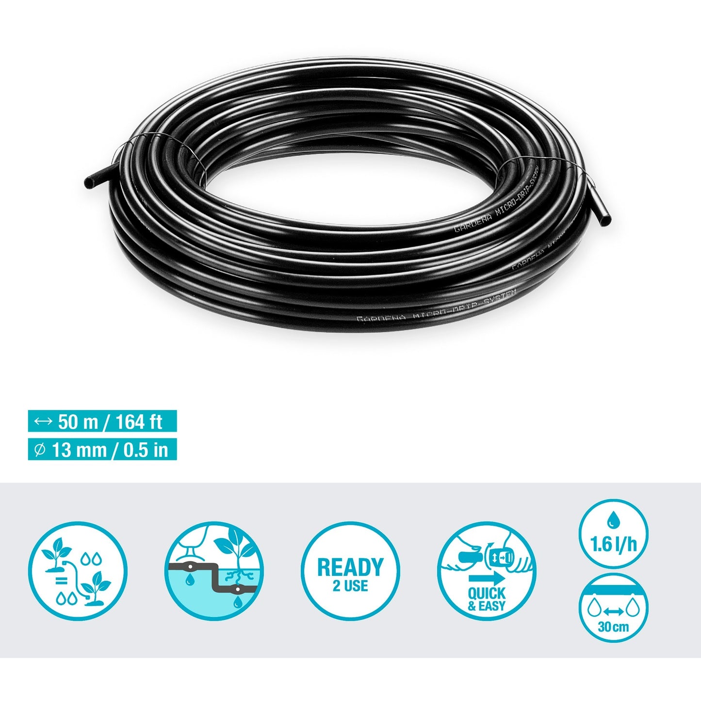 Gardena micro-drip system druppelbuis 13 mm (1 2) ø - 13504-20