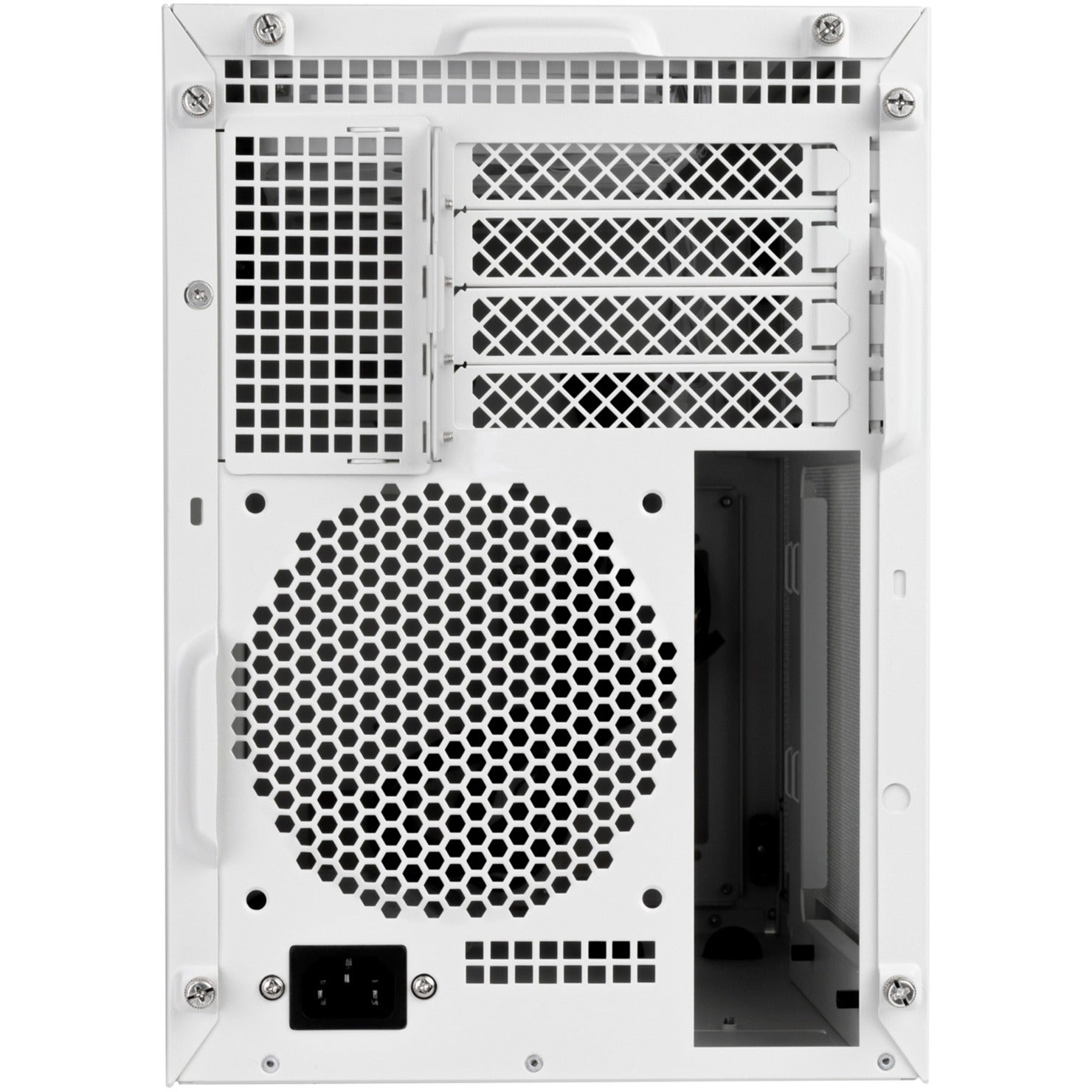 Silverstone sugo 17 mini tower behuizing (wit | 2x usb-a | 1x usb-c)