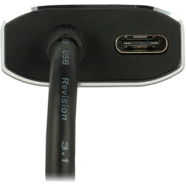 Delock usb-c (male) > mini displayport (female) met pd functie adapter (donkergrijs, 0,2 meter)