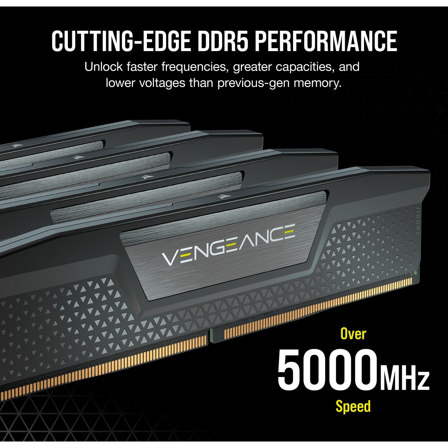 Corsair vengeance 32 gb ddr5-6000 (2x 16 gb) werkgeheugen (zwart, cmk32gx5m2b6000c30, xmp 3.0)