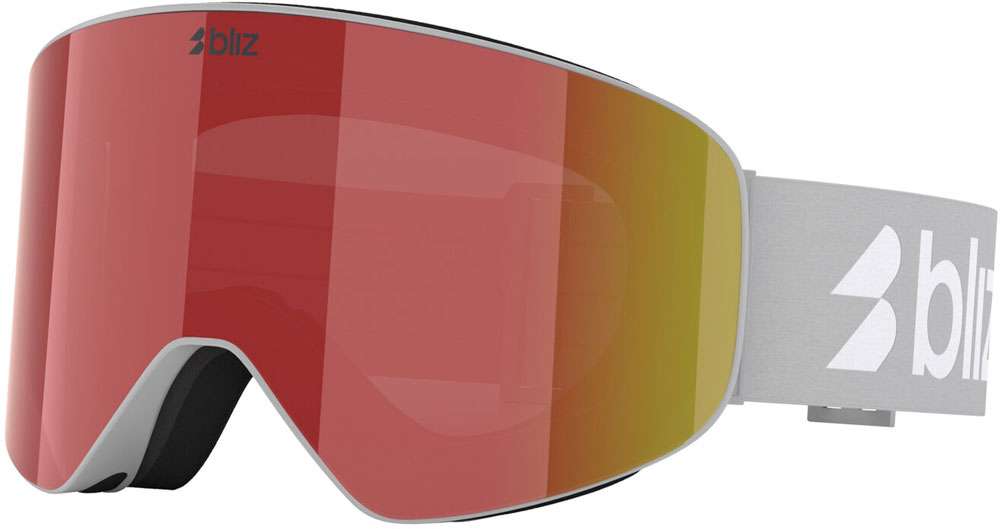 Bliz flow brown w red multi - ski goggle