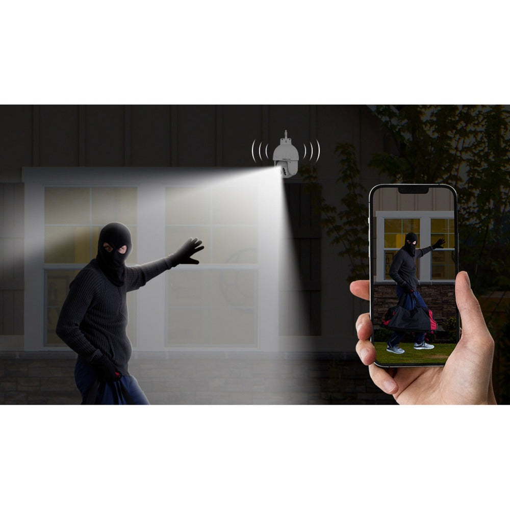 Foscam sd8p, 4k 8mp dual-band wifi ptz buiten beveiligingscamera (wit)