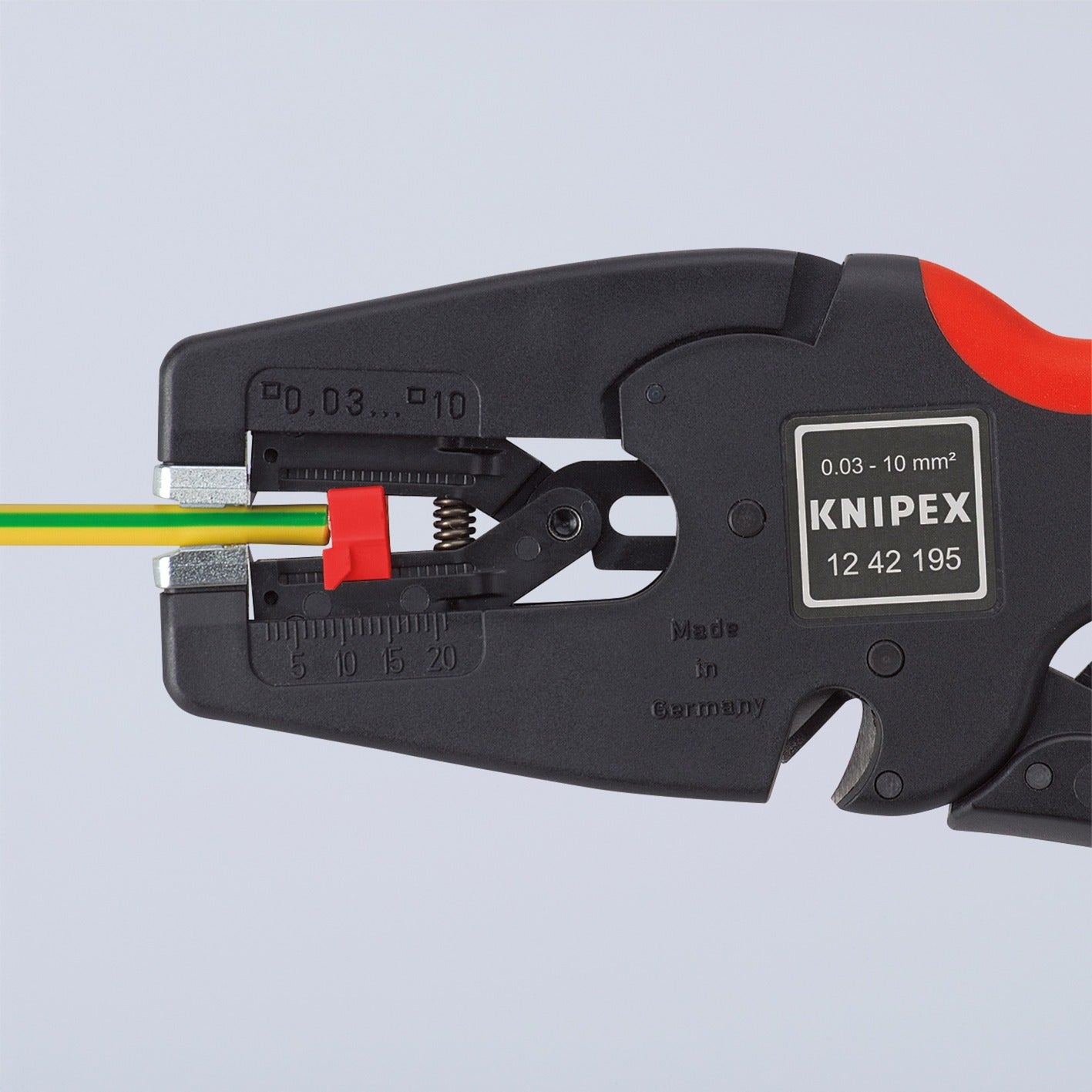 Knipex multistrip 10 automatische afstriptang 1242195 (zwart rood)
