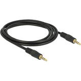 Delock 3,5 mm kabel (zwart, 2 meter) - afbeelding 1