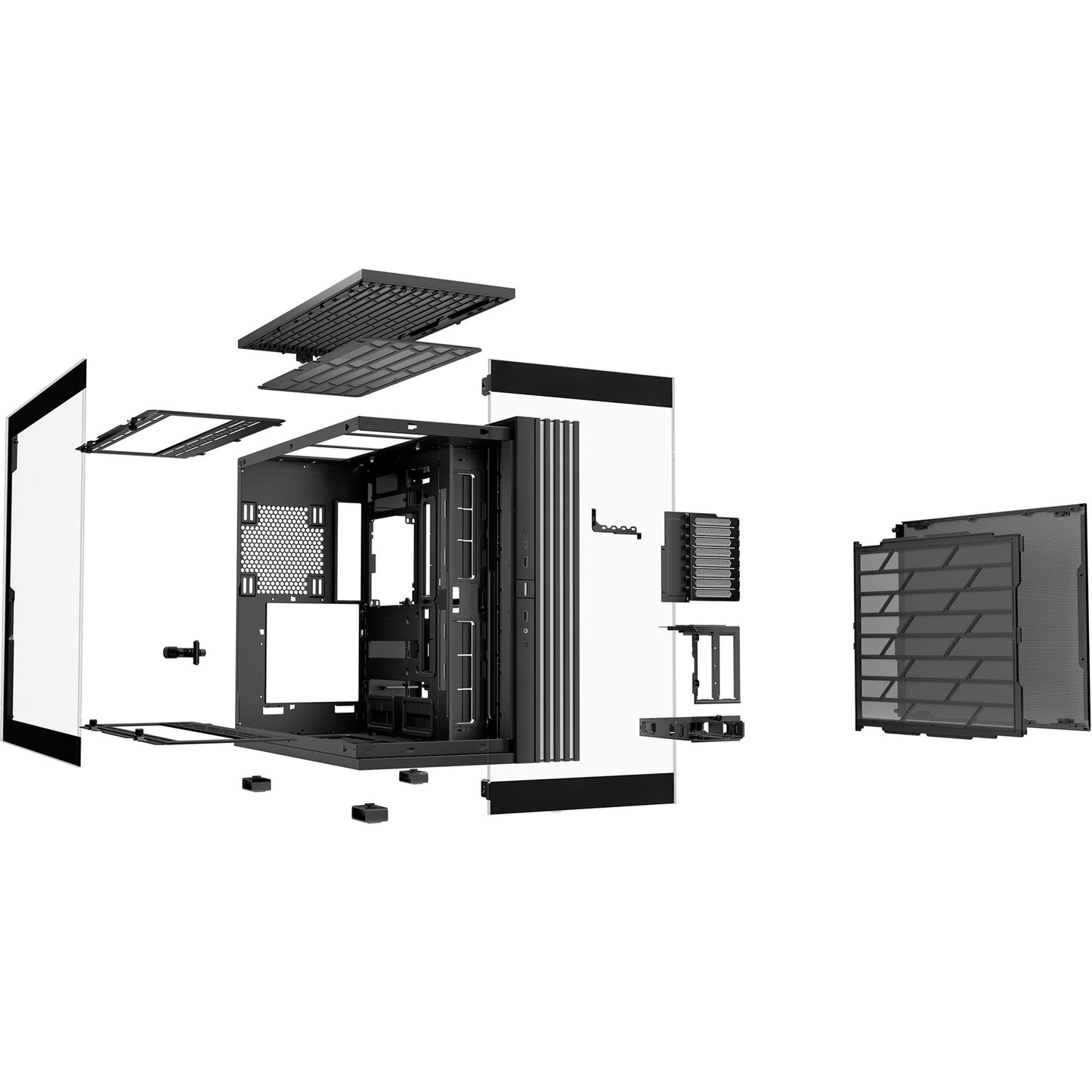 Be quiet! light base 900 dx big tower behuizing (zwart | 2x usb-a | 1x usb-c | rgb | window)