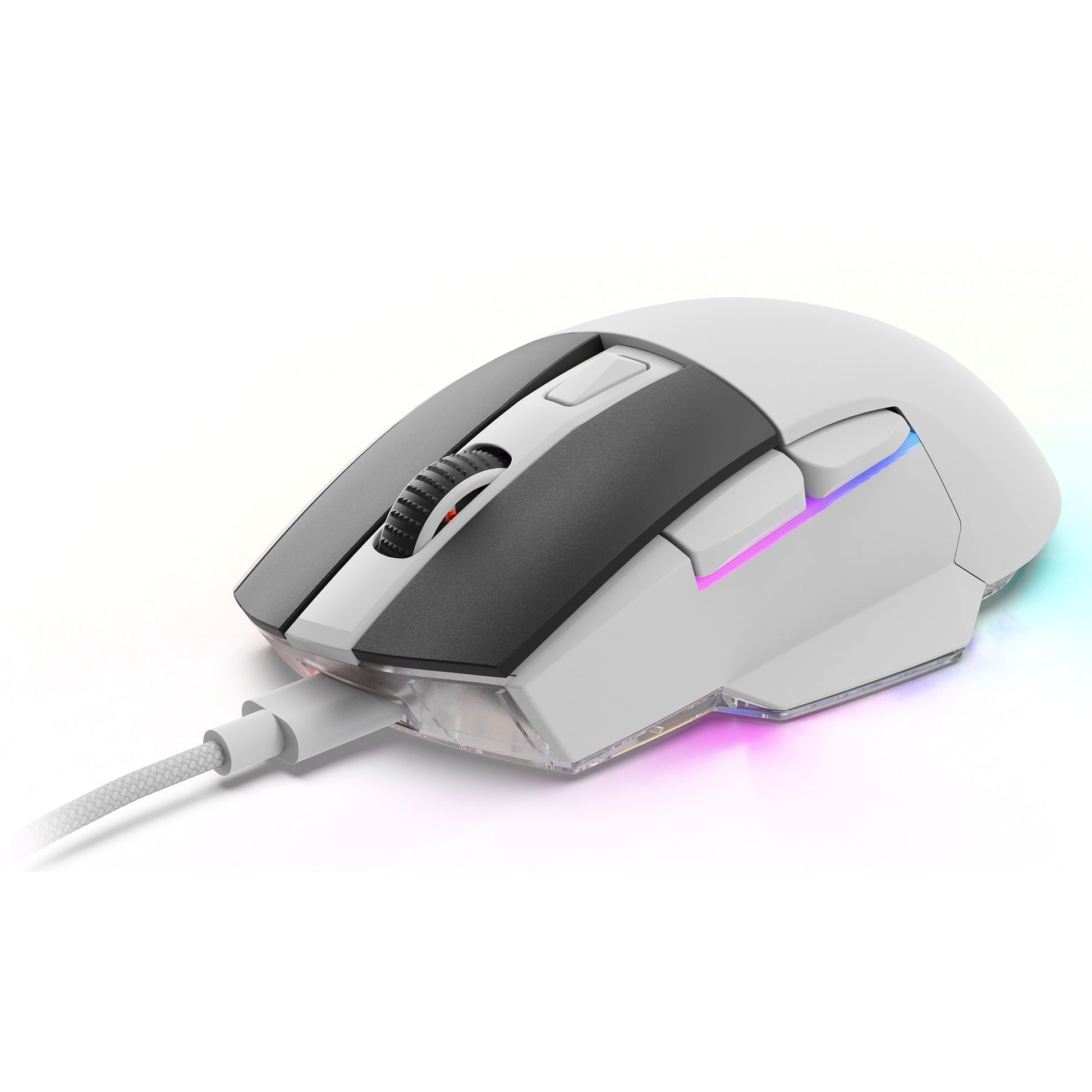 Sharkoon skiller sgm50w gaming muis (wit, 400 - 6400 dpi, rgb leds)
