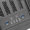 Silverstone rm41-h08 rack behuizing (zwart | 2x usb-a 3.2 (5 gbit s))