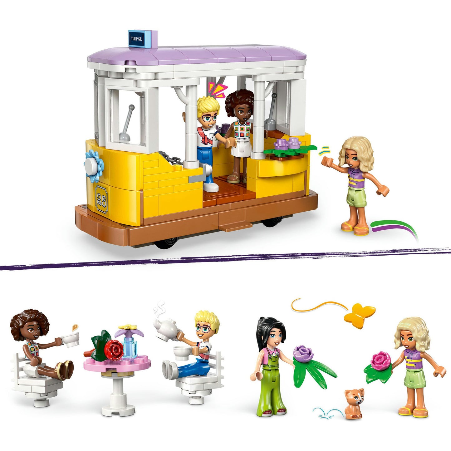 Lego ® friends plantencafé en bloemenwinkel bouwset - 42671