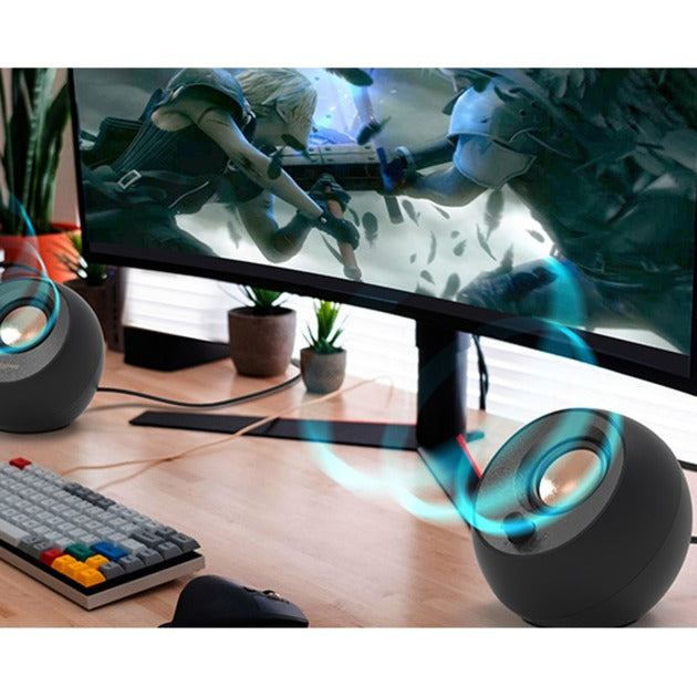 Creative pebble pc-luidspreker (zwart, usb)