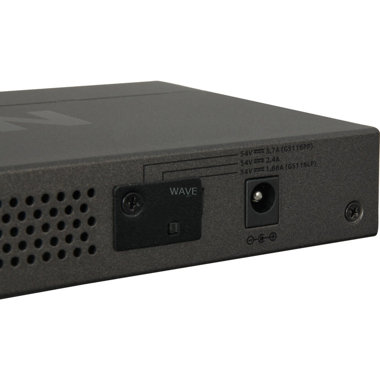Netgear gs116lp 16-port poe poe+ gigabit ethernet unmanaged switch
