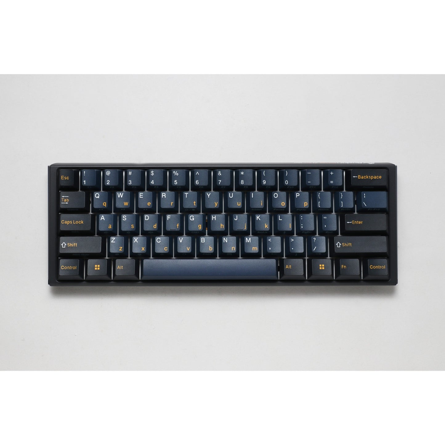 Ducky one 3 pro mini rgb mechanisch gaming toetsenbord (zwart, us lay-out (qwerty), cherry mx2a blue, 60%, rgb led, double-shot pbt, quack mechanics, hot swap)