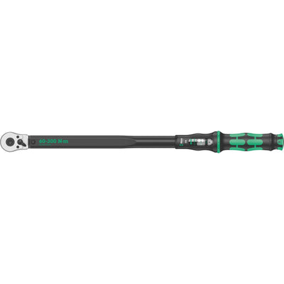 Wera click-torque c4 draaimomentsleutel met omschakelratel (zwart groen, 60-300nm, uitgang 1 2 )