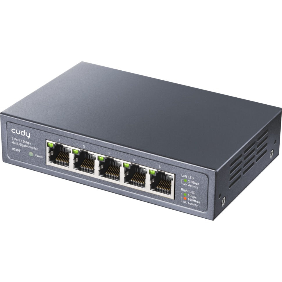 Cudy 5-port 2.5g unmanaged switch (zwart)