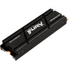 Kingston fury renegade met heatsink 2 tb ssd (zwart, sfyrdk 2000g, pcie 4.0 nvme, m.2 2280)