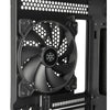 Silverstone sst-sed1-b midi tower behuizing (zwart | 2x usb-a | 1x usb-c)