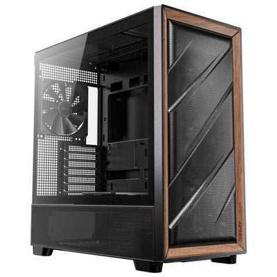Antec flux midi tower behuizing (zwart | 2x usb-a | 1x usb-c | tempered glass)